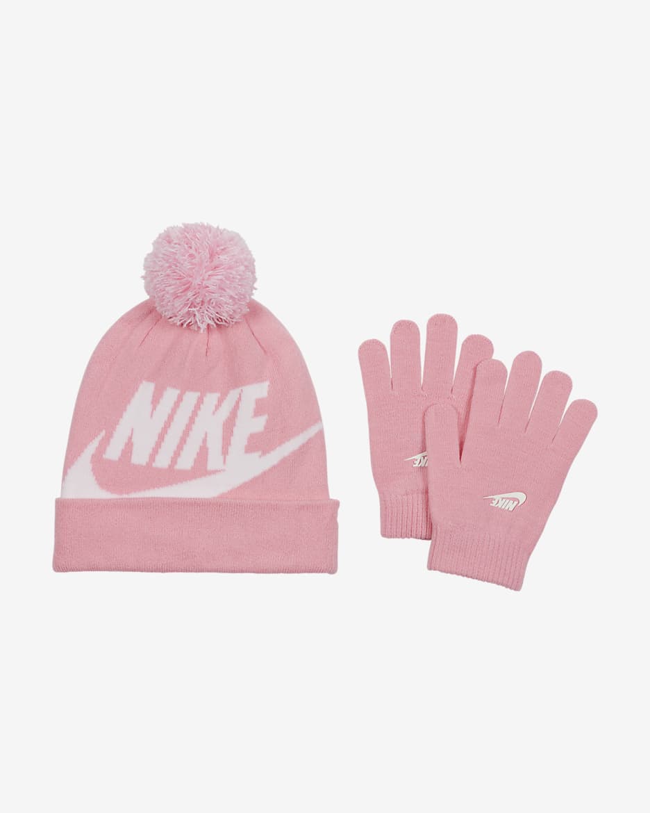 Nike Big Kids Beanie and Gloves Box Set. Nike